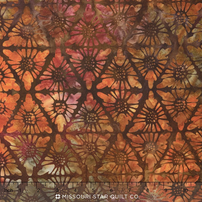 Artisan Batiks - Bakari 2 Ethnic Floral Russet Yardage