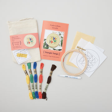 Triangle Tango Embroidery Kit