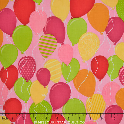 Surprise! - Balloons Pink Yardage