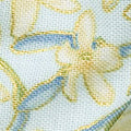 Avery Hill - Blue Flowers Sky Metallic Yardage
