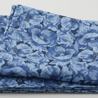 Poppies - Tonal Poppies Blue 2 Yard Cut