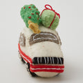 Handmade Wool Felt Van/Car Ornament w/ Appliqué & Embroidery - Assorted