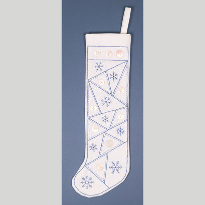 Snowflakes Skinny Stocking Embroidery Kit
