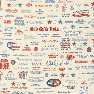 Old Guys Rule - Words Natural Yardage