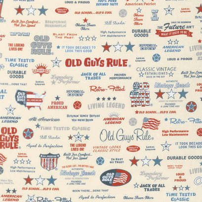 Old Guys Rule - Words Natural Yardage