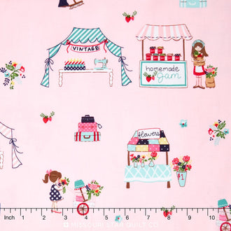Vintage Market - Main Pink Yardage