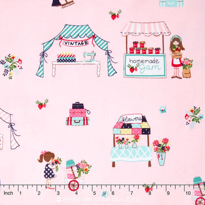 Vintage Market - Main Pink Yardage