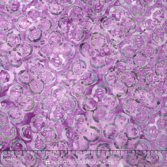 Tonga Batiks - Tahiti Quatrefoil Orchid Yardage
