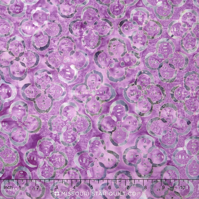 Tonga Batiks - Tahiti Quatrefoil Orchid Yardage