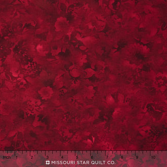 Fusions Bloom - Burgundy Yardage