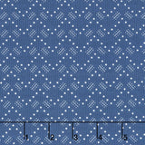Time and Again - Zigzag Indigo Yardage