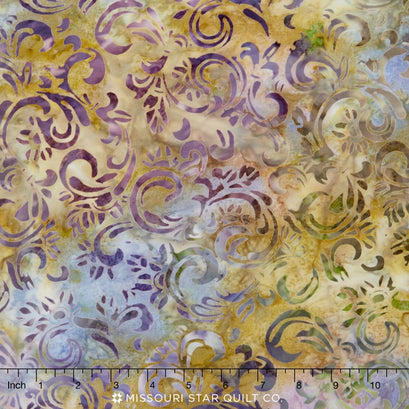 Artisan Batiks - Sorrento 3 Scroll Amethyst Yardage