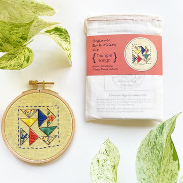 Triangle Tango Embroidery Kit