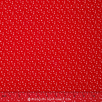 Pixie Noel - Pixie Snow Red Yardage
