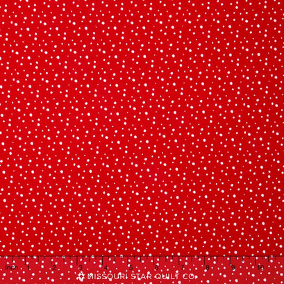Pixie Noel - Pixie Snow Red Yardage
