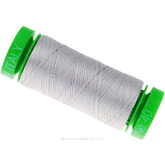 Aurifil 40 WT Cotton Mako Spool Thread Aluminum