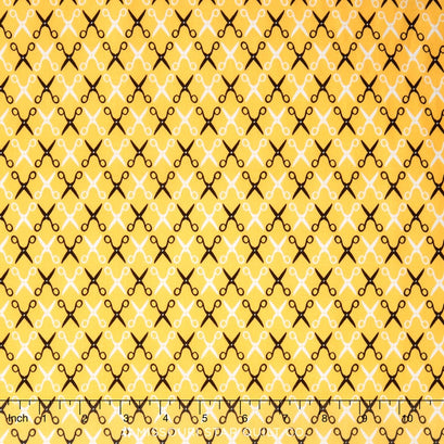 Sewing Studio 2- Shears Yellow Yardage