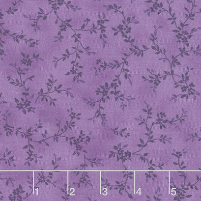 Avery Hill - Blossom Branches Purple Yardage