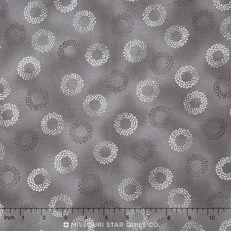Sparkle - Spots Grey Metallic Yardage
