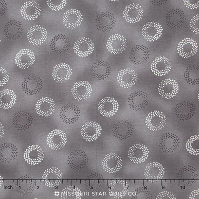 Sparkle - Spots Grey Metallic Yardage