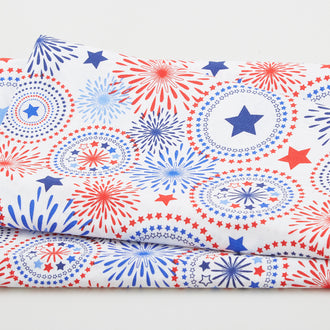 Stars & Stripes Favorites - Fireworks White 2 Yard Cut
