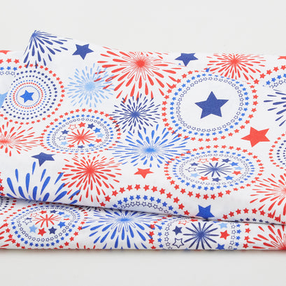 Stars & Stripes Favorites - Fireworks White 2 Yard Cut