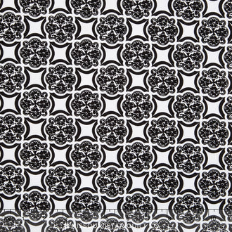 Rosecliff Manor - Medallion White Yardage