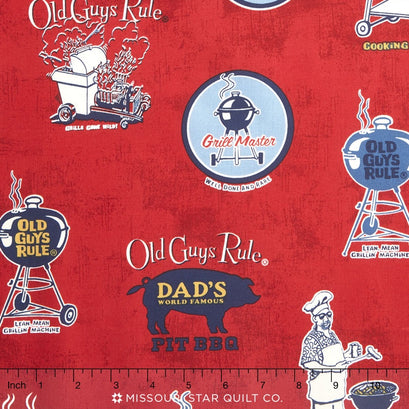 Old Guys Rule - Grill Master Red Yardage