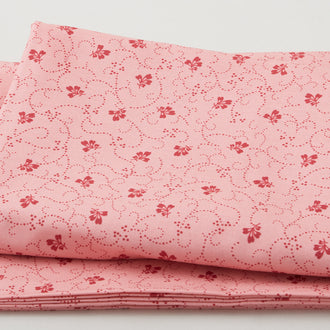 Poppies - Floral Swirl Pink 2 Yard Cut