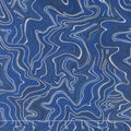 Holiday Flourish 11 - Peacock Marble Navy Metallic Yardage