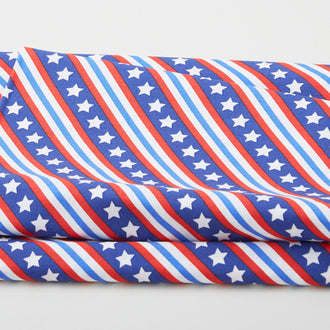 Stars & Stripes Favorites - Diagonal Stripe Blue 2 Yard Cut