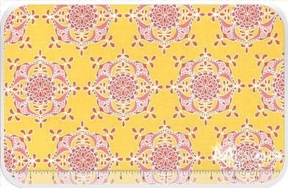 Priscilla - Wallpaper Yellow Yardage