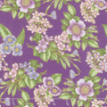 Avery Hill - Blossom Flowers Lavender Metallic Yardage