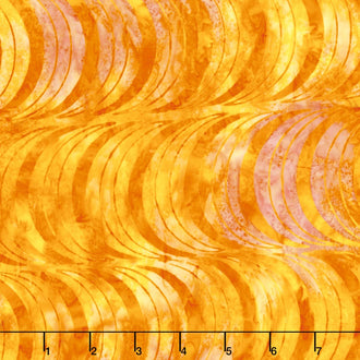 Artisan Batiks - Optical Illusion Crescent Herringbone Bright Yardage