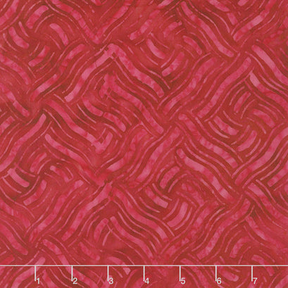 Tonga Batiks - Patriots Knit Red Yardage