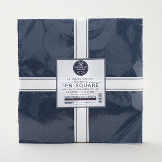 Denim - Light Indigo Washed Ten Squares 24 Ply