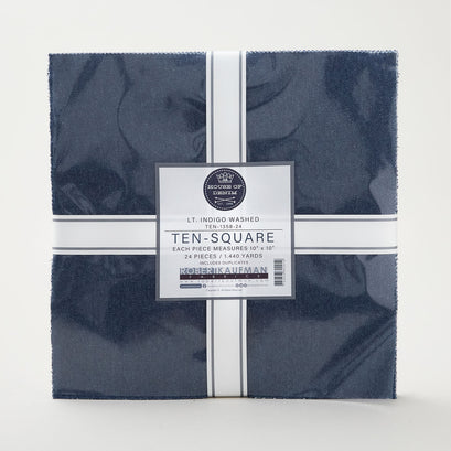 Denim - Light Indigo Washed Ten Squares 24 Ply