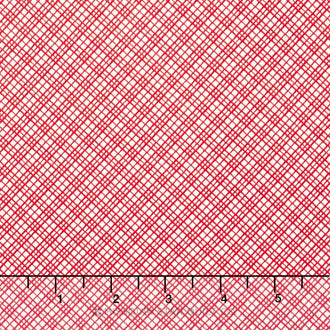 Playing with Shadows - Crosshatch Red Yardage