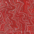 Holiday Flourish 11 - Silver Marble Scarlet Metallic Yardage