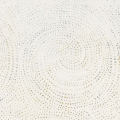 Tonga Batiks - Colorwheel Earth Dotty Spiral Ivory Yardage