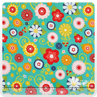 Lazy Day - Main Teal Yardage