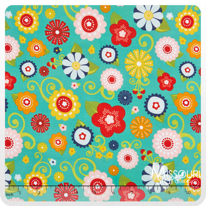 Lazy Day - Main Teal Yardage