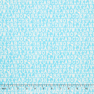 Cozy Cotton Boy - Aqua Flannel Yardage