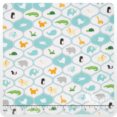 Little Ark - Friends Aqua Yardage