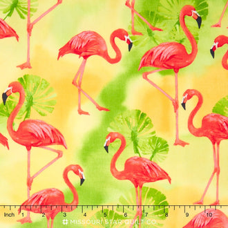 Flamingo Paradise - Sunshine Yardage