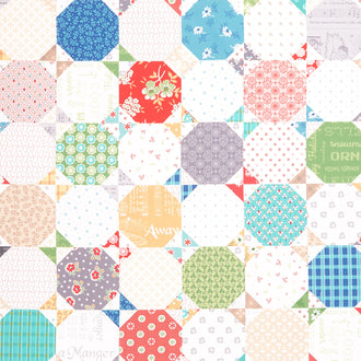Home Town Holiday - Snowball Cheater Quilt Multi Yardage