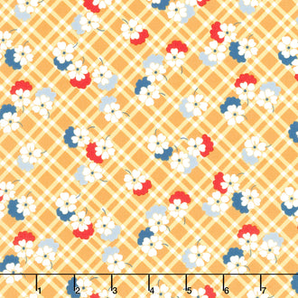 30's Playtime - Picnic Posies Buttercup Yardage