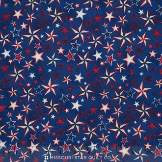 Pride & Glory - Stars Blue Yardage