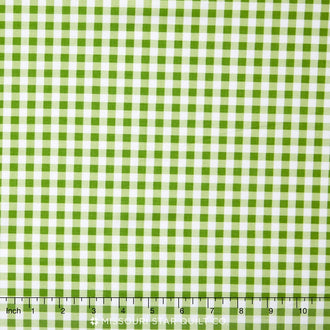Medium Gingham - Green Yardage