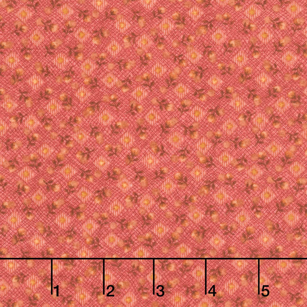 Where the Wind Blows - Diamonds & Rose Buds Red Flannel Yardage